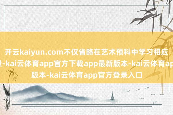 开云kaiyun.com不仅省略在艺术预科中学习相应的艺术基础手段-kai云体育app官方下载app最新版本-kai云体育app官方登录入口